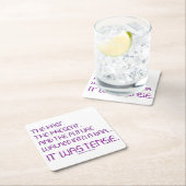 SlipperyJoe's angespanntes Wort über die Zukunft l Rechteckiger Pappuntersetzer (Vor Ort)