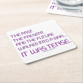 SlipperyJoe's angespanntes Wort über die Zukunft l Rechteckiger Pappuntersetzer (angewinkelt)