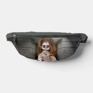 SlipperyJoe's antike gruselige Porzellanpuppe Bauchtasche