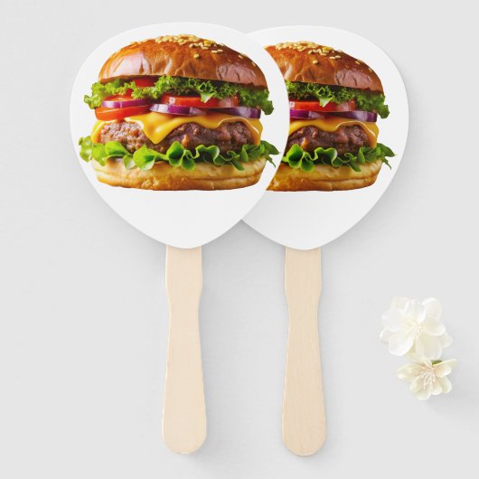 SlipperyJoe's appetitlicher Cheeseburger knusprig Fächer (Vorne und Hinten)