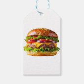 SlipperyJoe's appetitlicher Cheeseburger knusprig Geschenkanhänger (Vorderseite)