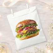 SlipperyJoe's appetitlicher Cheeseburger knusprig Geschenktütchen (Ausgeschnitten)