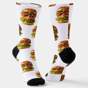 SlipperyJoe's appetitlicher Cheeseburger knusprig Socken