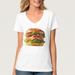 SlipperyJoe's appetitlicher Cheeseburger knusprig T-Shirt