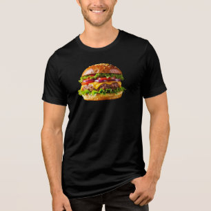 SlipperyJoe's appetitlicher Cheeseburger knusprig  Tri-Blend Shirt