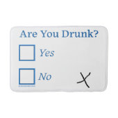 SlipperyJoe's Are You Betrunken hammered Karo Boxe Badematte (Vorderseite)