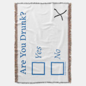 SlipperyJoe's Are You Betrunken hammered Karo Boxe Decke (Vorderseite Vertikal)