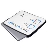 SlipperyJoe's Are You Betrunken hammered Karo Boxe Laptopschutzhülle (Vorne Knopf)