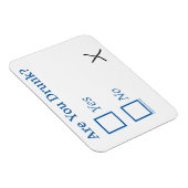 SlipperyJoe's Are You Betrunken hammered Karo Boxe Magnet (Rechte Seite)