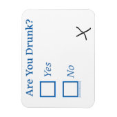 SlipperyJoe's Are You Betrunken hammered Karo Boxe Magnet (Vertikal)