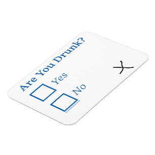 SlipperyJoe's Are You Betrunken hammered Karo Boxe Magnet