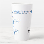 SlipperyJoe's Are You Betrunken hammered Karo Boxe Milchtasse (Vorderseite)