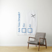 SlipperyJoe's Are You Betrunken hammered Karo Boxe Wandteppich (Beispiel)