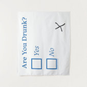 SlipperyJoe's Are You Betrunken hammered Karo Boxe Wandteppich (Vorderseite)