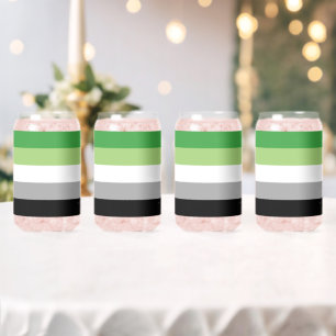SlipperyJoe's Aromtic Pride Flag Gay Geschenke LGB Dosenglas