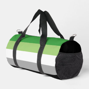 SlipperyJoe's Aromtic Pride Flag Gay Geschenke LGB Duffle Bag