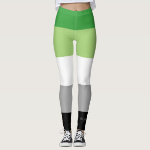 SlipperyJoe's Aromtic Pride Flag Gay Geschenke LGB Leggings