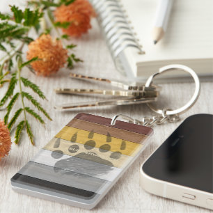 SlipperyJoe's artistic Bear Wood gay gifts Bear Br Schlüsselanhänger