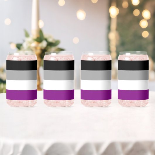 SlipperyJoe's asexual pride flag emphasizing inclu Dosenglas (Insitu (Hochzeit))