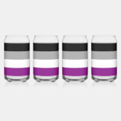 SlipperyJoe's asexual pride flag emphasizing inclu Dosenglas (Rechts)