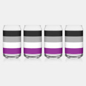 SlipperyJoe's asexual pride flag emphasizing inclu Dosenglas (Vorderseite)