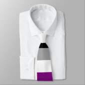 SlipperyJoe's asexual pride flag emphasizing inclu Krawatte (Gebunden)