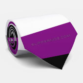 SlipperyJoe's asexual pride flag emphasizing inclu Krawatte (Gerollt)