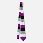 SlipperyJoe's asexual pride flag emphasizing inclu Krawatte (Rückseite)