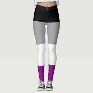 SlipperyJoe's asexuelle Flagge betont Inklusion Leggings