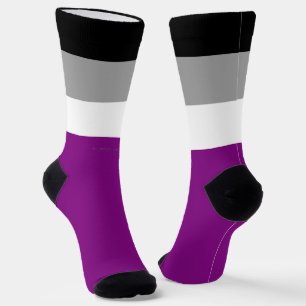 SlipperyJoe's asexuelle Flagge betont Inklusion Socken