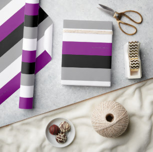 SlipperyJoe's asexuelles Stolzflagge betont Inklus Geschenkpapier