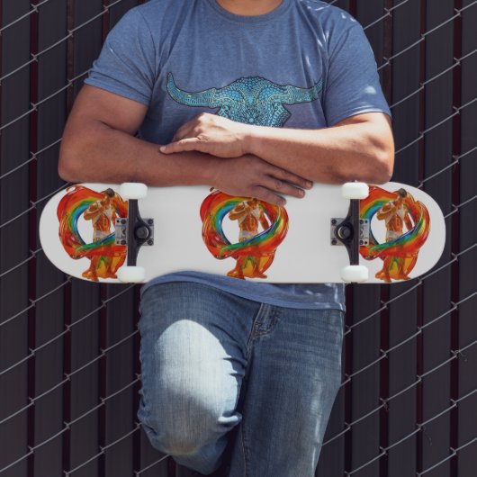 SlipperyJoe's auffallend moderne, Pride-themed mas Skateboard (Außenbereich 3)