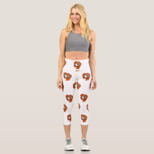 SlipperyJoe's auffallende moderne Pride-themed mas Capri Leggings