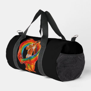 SlipperyJoe's auffallende moderne Pride-themed mas Duffle Bag