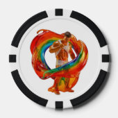 SlipperyJoe's auffallende moderne Pride-themed mas Pokerchips (Vorderseite)