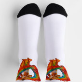 SlipperyJoe's auffallende moderne Pride-themed mas Socken (Oben)