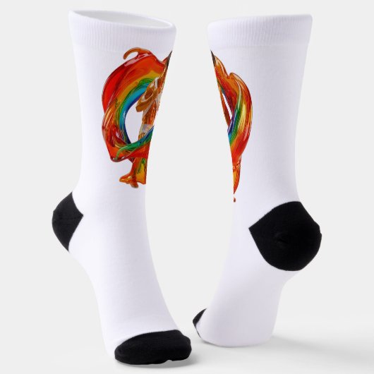 SlipperyJoe's auffallende moderne Pride-themed mas Socken (Gewinkelt)