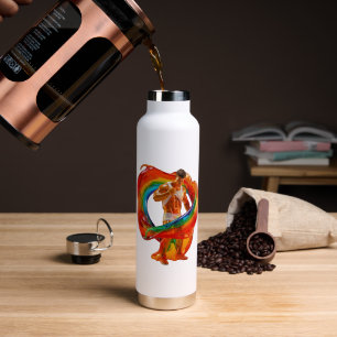 SlipperyJoe's auffallende moderne Pride-themed mas Trinkflasche