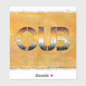 SlipperyJoe's Bärenbär Orangenbraun pro Aufkleber (Blatt)