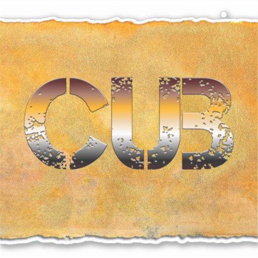 SlipperyJoe's Bärenbär Orangenbraun pro Aufkleber (Vorderseite)