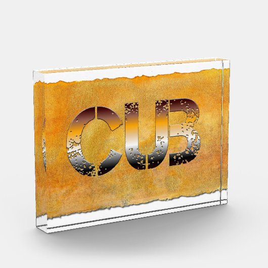 SlipperyJoe's Bärenbär Orangenbraun pro Fotoblock (Links)