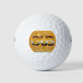 SlipperyJoe's Bärenbär Orangenbraun pro Golfball (Vorderseite)