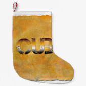 SlipperyJoe's Bärenbär Orangenbraun pro Kleiner Weihnachtsstrumpf (Vorderseite)