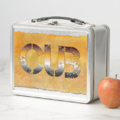 SlipperyJoe's Bärenbär Orangenbraun pro Metall Brotdose (Beispiel)