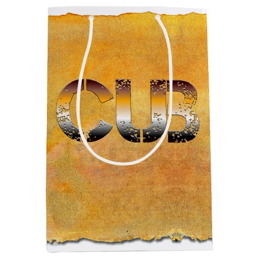 SlipperyJoe's Bärenbär Orangenbraun pro Mittlere Geschenktüte (Vorderseite)