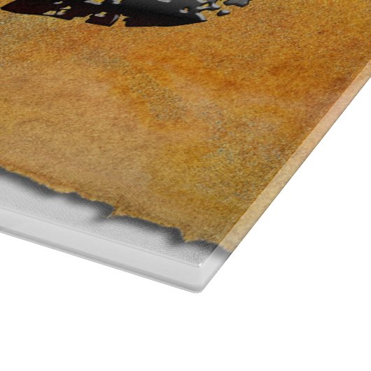 SlipperyJoe's Bärenbär Orangenbraun pro Schneidebrett (Ecke)