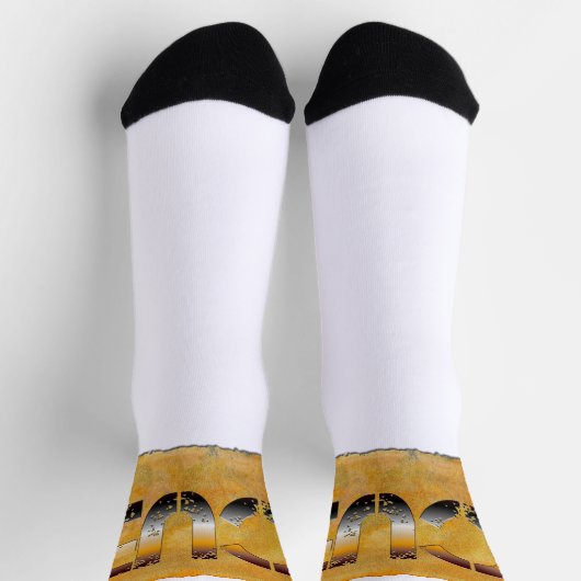 SlipperyJoe's Bärenbär Orangenbraun pro Socken (Oben)