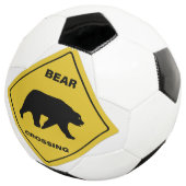 SlipperyJoe's Bärenkreuzschild trägt Silhouette w Fußball (Dreiviertel)