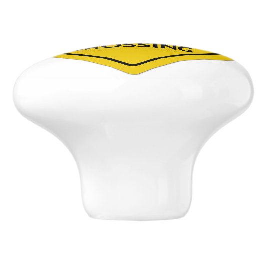 SlipperyJoe's Bärenkreuzschild trägt Silhouette w Keramikknauf (Seitenansicht)