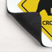 SlipperyJoe's Bärenkreuzschild trägt Silhouette w Mousepad (Ecke)